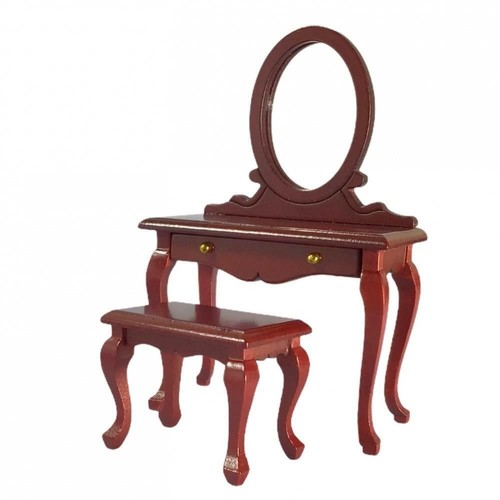 Dolls house mahogany vanity - house,